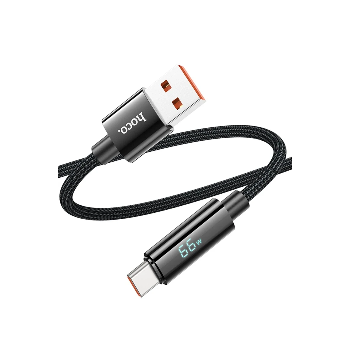 Hoco. U125 1.2M Benefit USB to Type-C Şarj Data Kablosu - Siyah