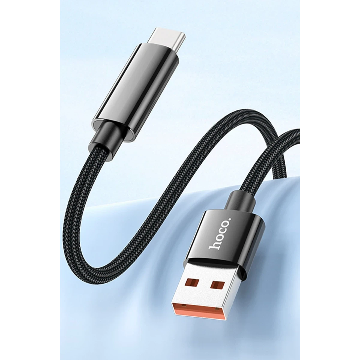 Hoco. U125 1.2M Benefit USB to Type-C Şarj Data Kablosu - Siyah