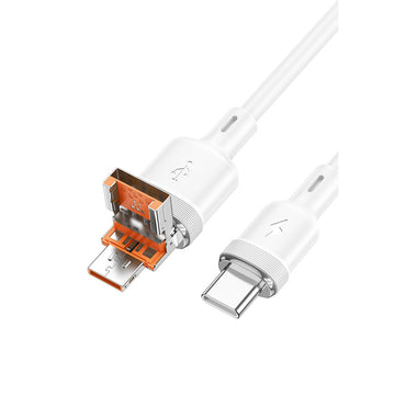 Hoco. U131 1.2M 2in1 USB ve Type-C to Type-C Şarj Data Kablosu