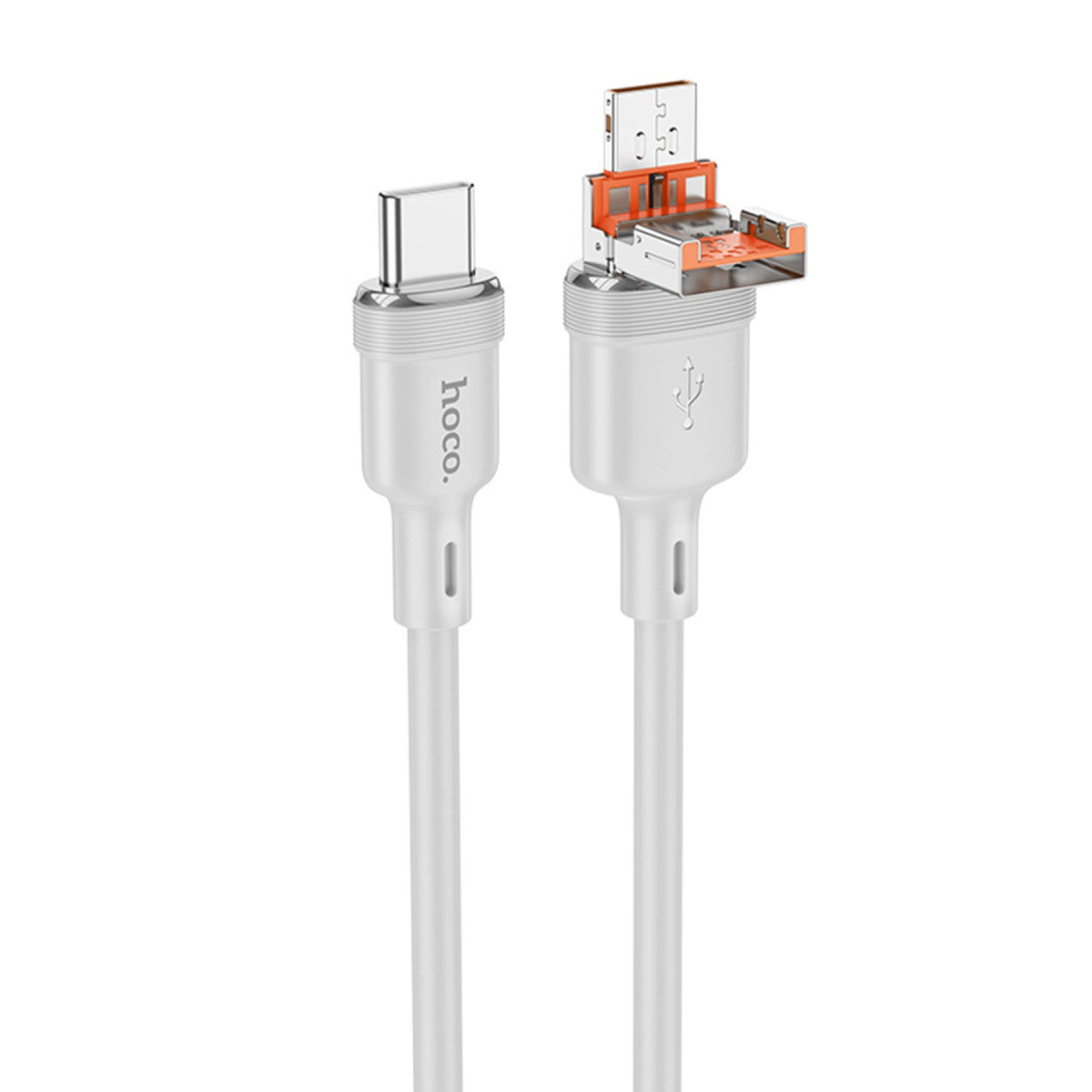 Hoco. U131 1.2M 2in1 USB ve Type-C to Type-C Şarj Data Kablosu