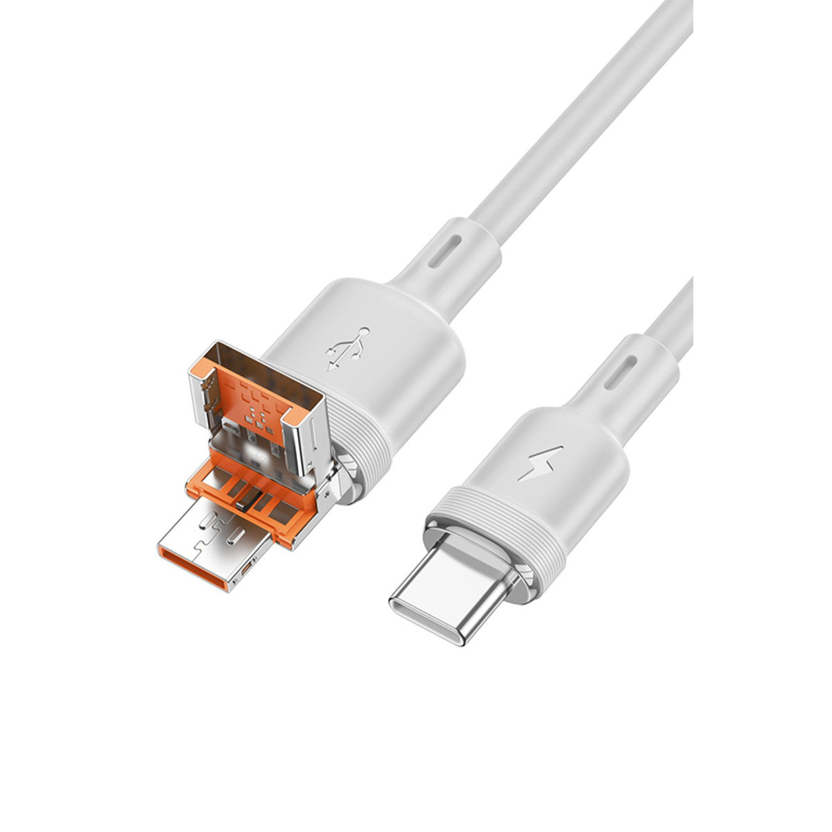 Hoco. U131 1.2M 2in1 USB ve Type-C to Type-C Şarj Data Kablosu