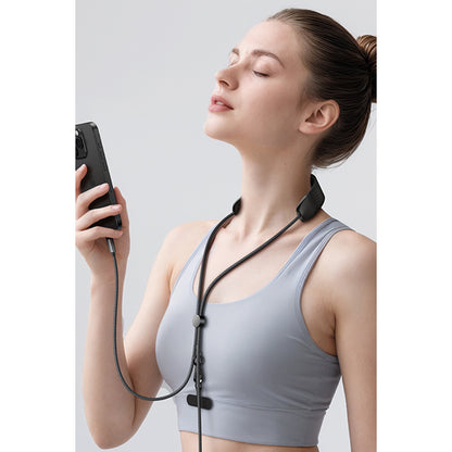 Hoco. U145 1.4M 100W Type-C to Type-C Masaj Özellikli Boyun Askılı PD Hızlı Şarj Kablosu