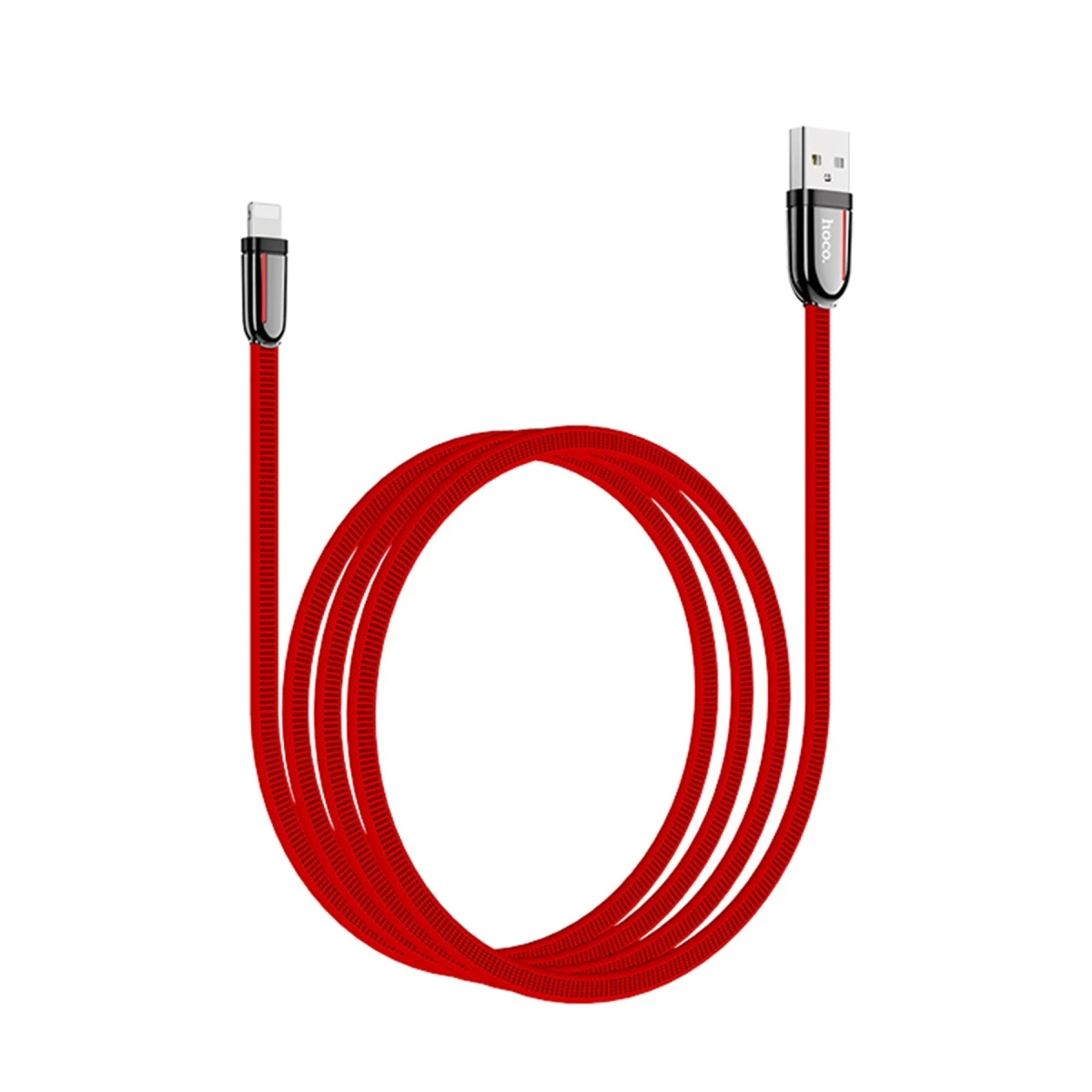 Hoco. U74 USB to Lightning Şarj Data Kablosu - Kırmızı