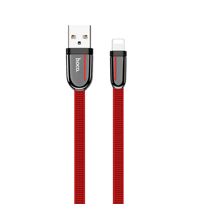 Hoco. U74 USB to Lightning Şarj Data Kablosu - Kırmızı