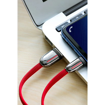 Hoco. U74 USB to Type-C Şarj Data Kablosu - Kırmızı