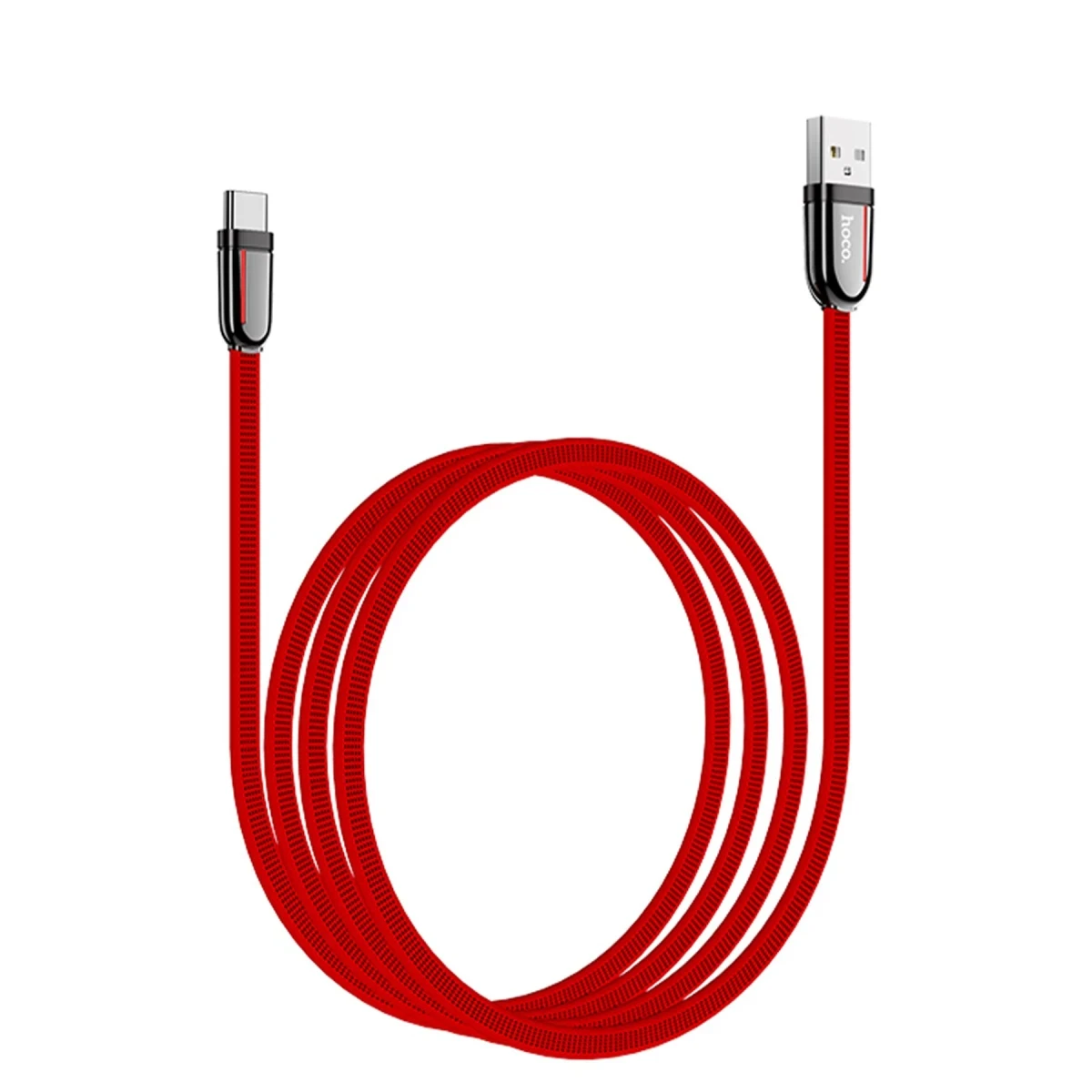 Hoco. U74 USB to Type-C Şarj Data Kablosu - Kırmızı