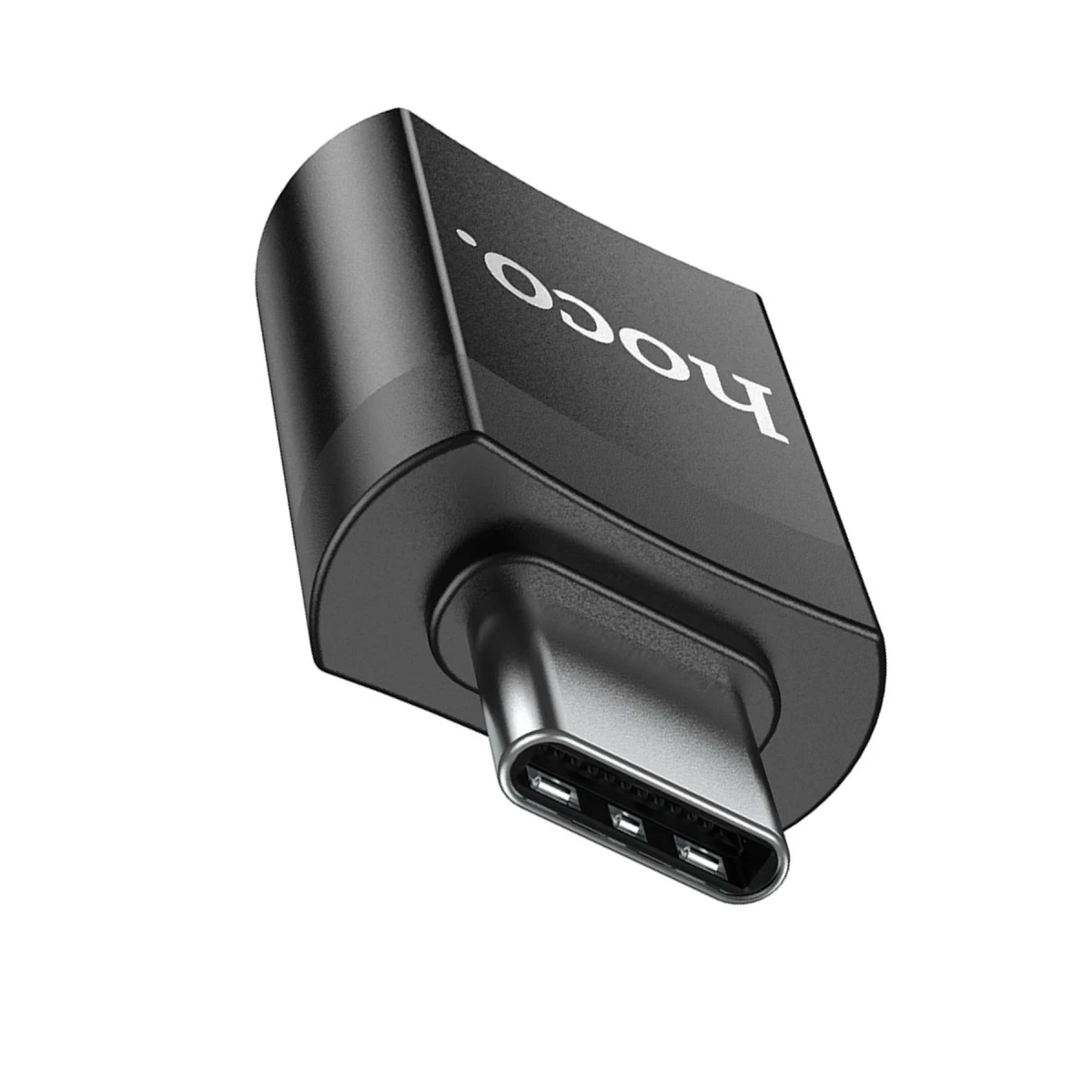 Hoco. UA17 Tak Çalıştır Type-C to USB 3.0 Dönüştürücü - Siyah