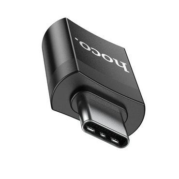 Hoco. UA17 Tak Çalıştır Type-C to USB 3.0 Dönüştürücü - Siyah