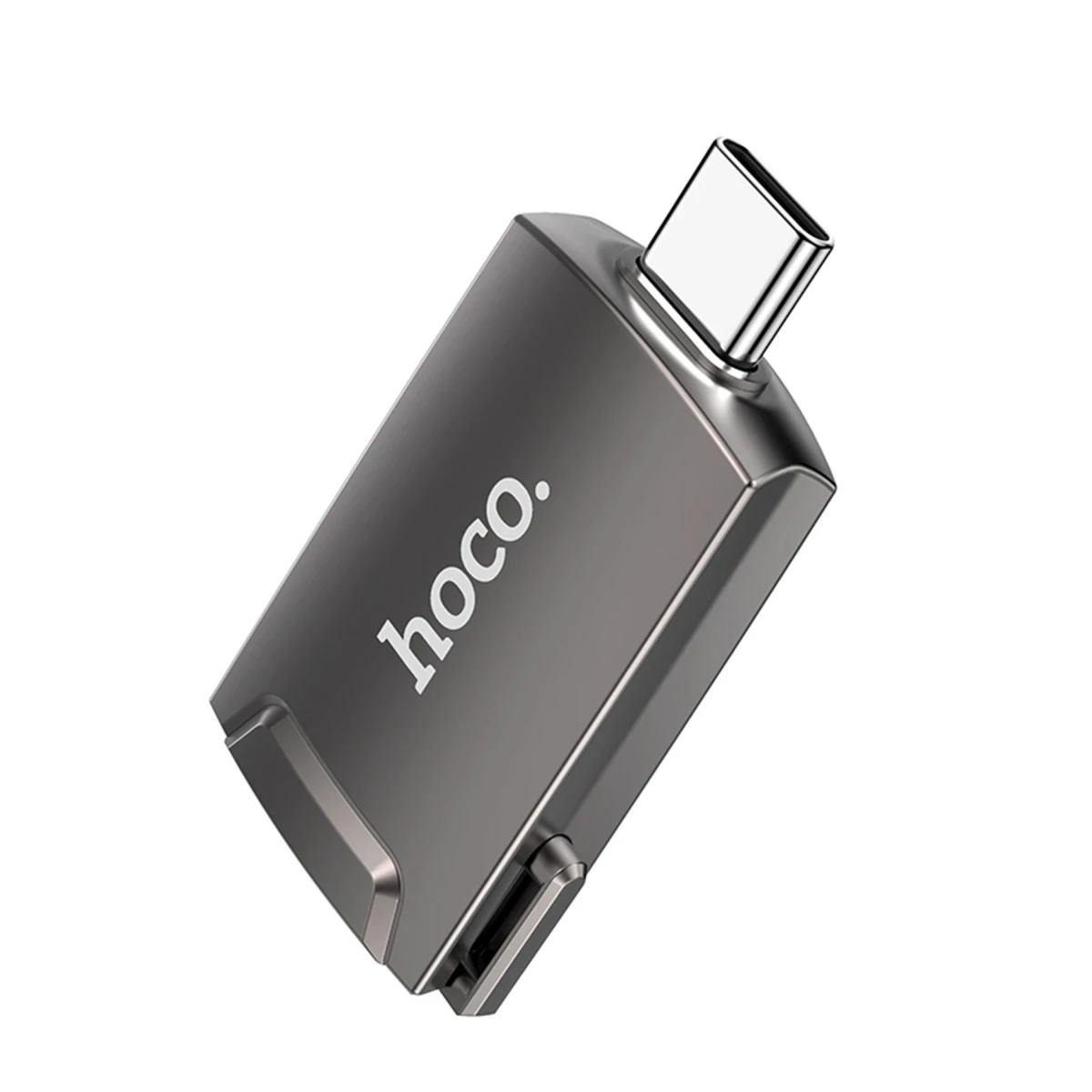 Hoco. UA19 Tak Çalıştır HDMI to Type-C Dönüştürücü - Gri