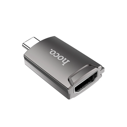 Hoco. UA19 Tak Çalıştır HDMI to Type-C Dönüştürücü - Gri