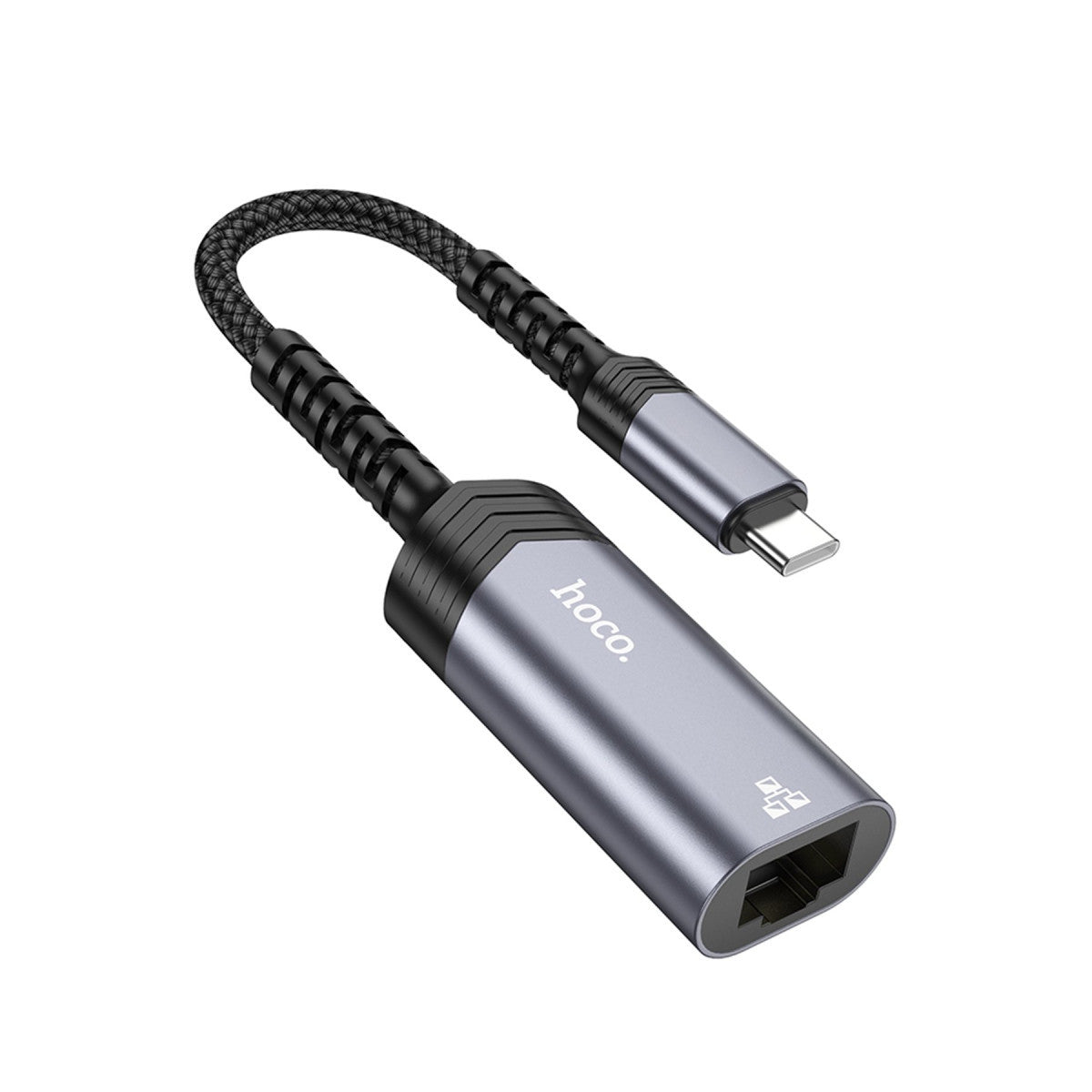 Hoco. UA26 Tak Çalıştır Type-C to RJ45 100 Mbps Ethernet Dönüştürücü