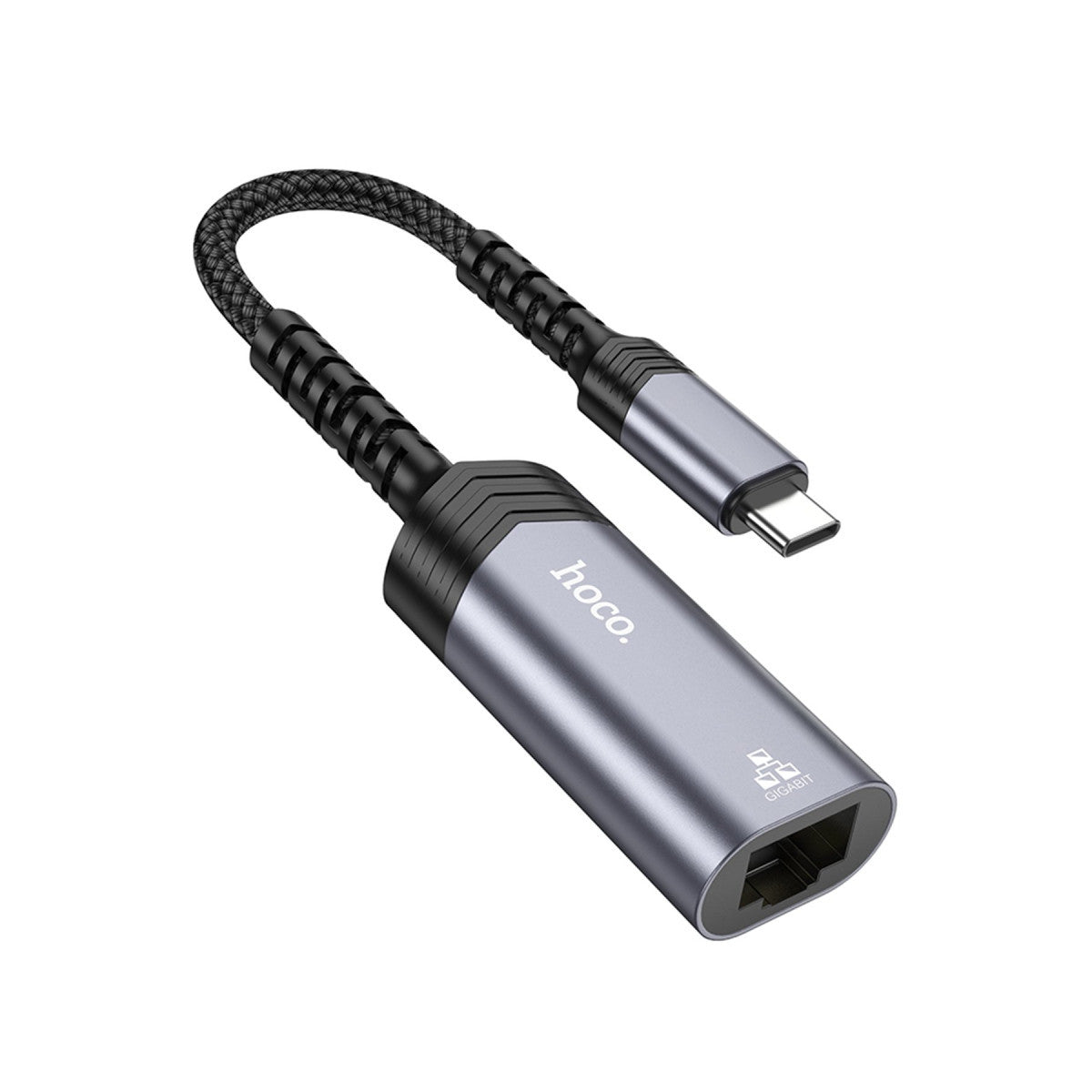 Hoco. UA26 Tak Çalıştır Type-C to RJ45 1000 Mbps Ethernet Dönüştürücü