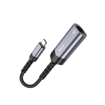 Hoco. UA26 Tak Çalıştır Type-C to RJ45 1000 Mbps Ethernet Dönüştürücü