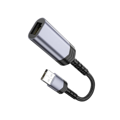 Hoco. UA26 Tak Çalıştır USB to RJ45 100 Mbps Ethernet Dönüştürücü