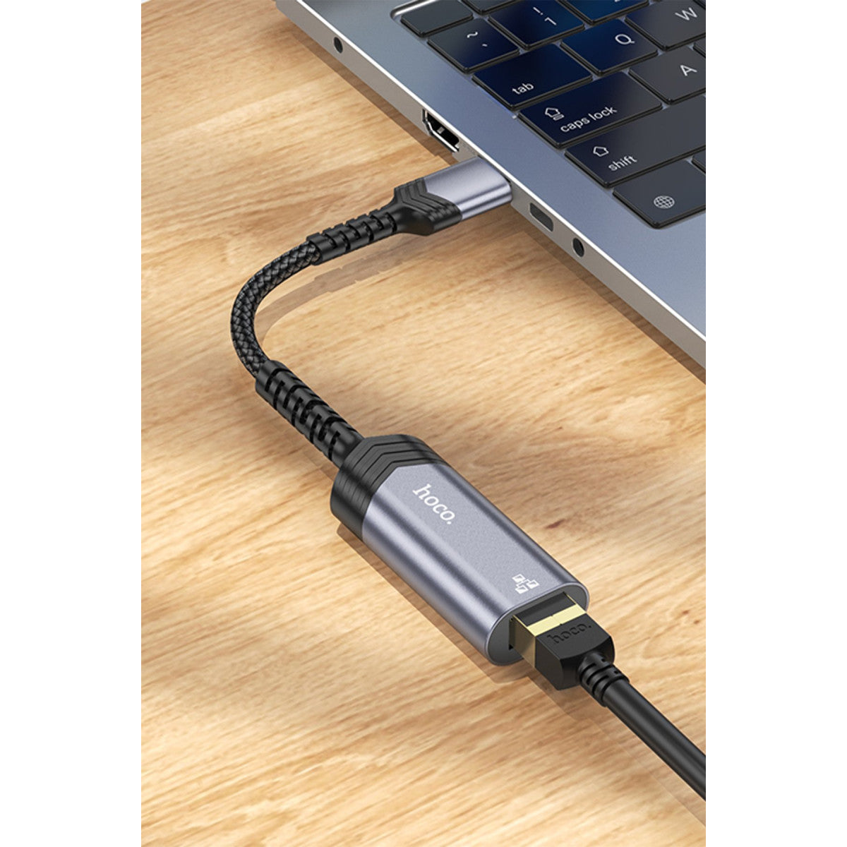 Hoco. UA26 Tak Çalıştır USB to RJ45 100 Mbps Ethernet Dönüştürücü