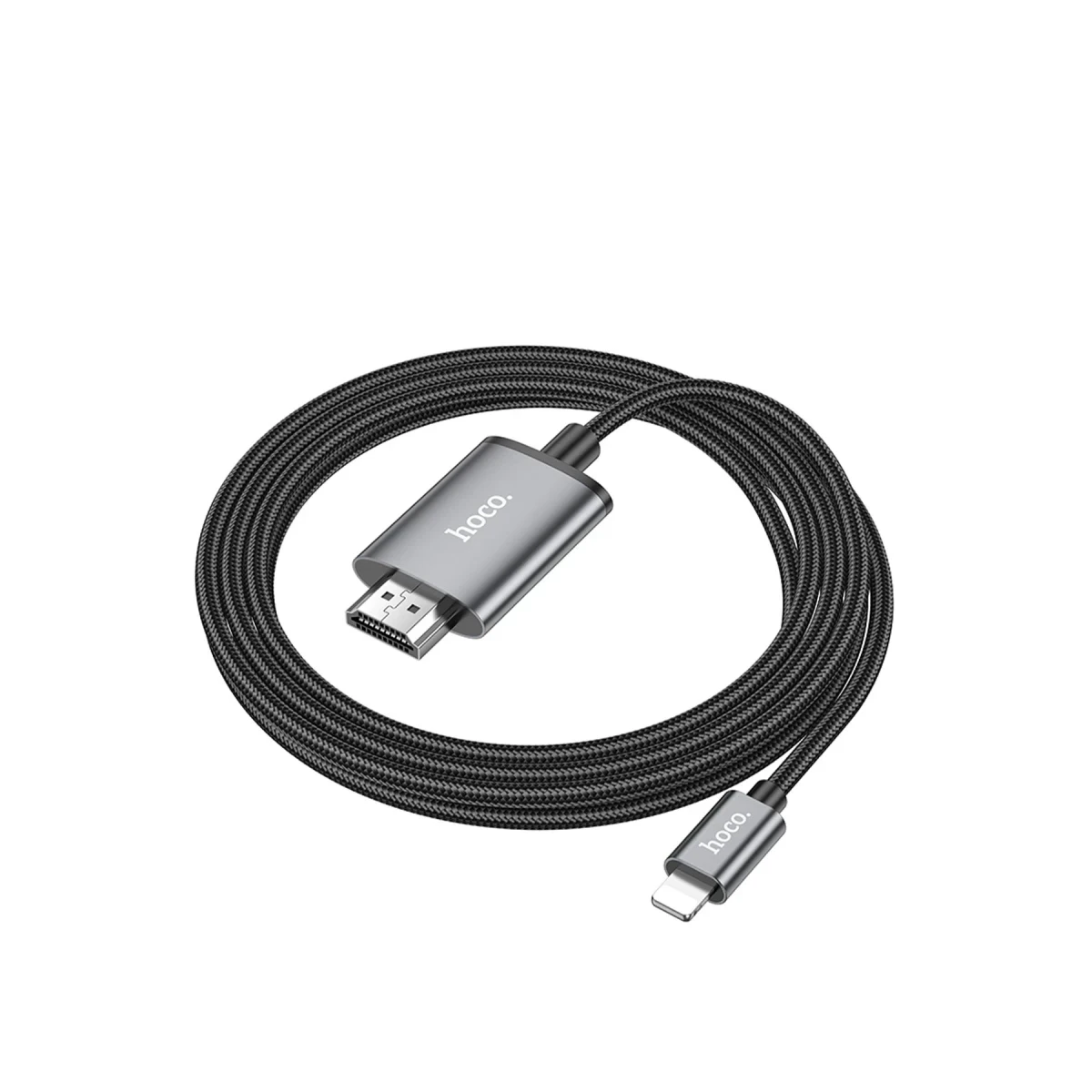 Hoco. UA27 2M Tak Çalıştır Lightning to HDMI Dönüştürücü - Gri