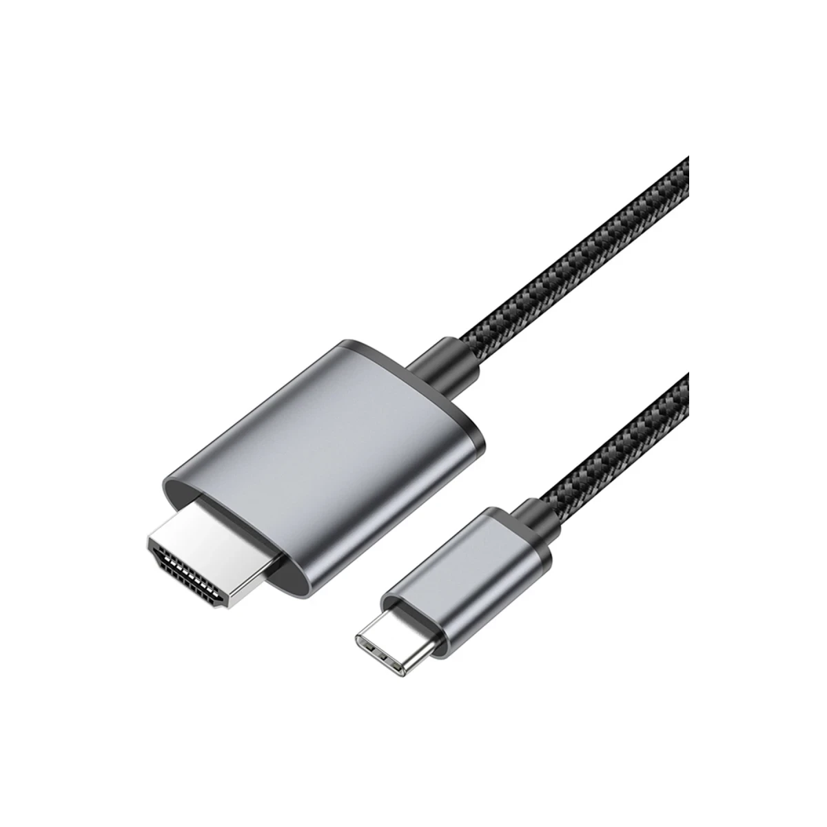 Hoco. UA27 2M Tak Çalıştır Type-C to HDMI Dönüştürücü - Gri