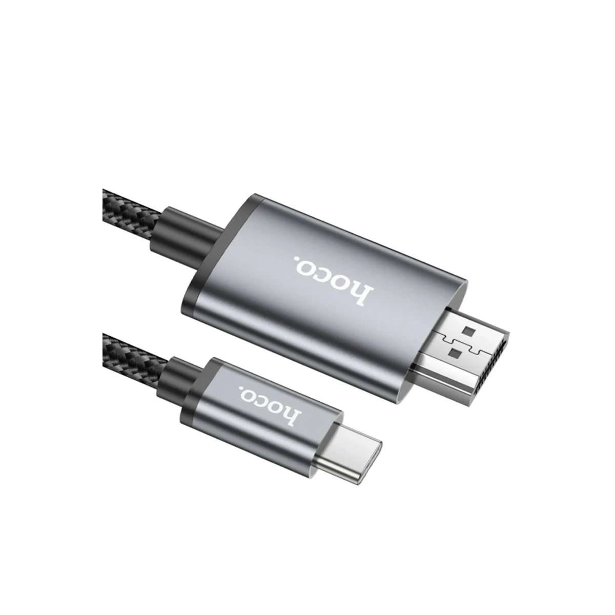 Hoco. UA27 2M Tak Çalıştır Type-C to HDMI Dönüştürücü - Gri