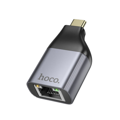 Hoco. UA35 Tak Çalıştır Type-C to RJ45 100Mbps Ethernet Dönüştürücü