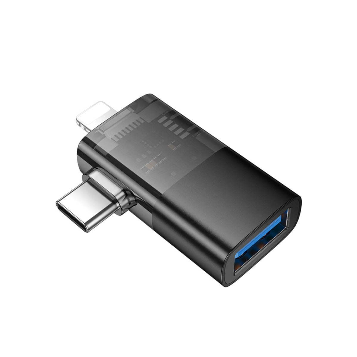 Hoco. UA36E 2in1 Tak Çalıştır Lightning ve Type-C to USB 3.0 Dönüştürücü