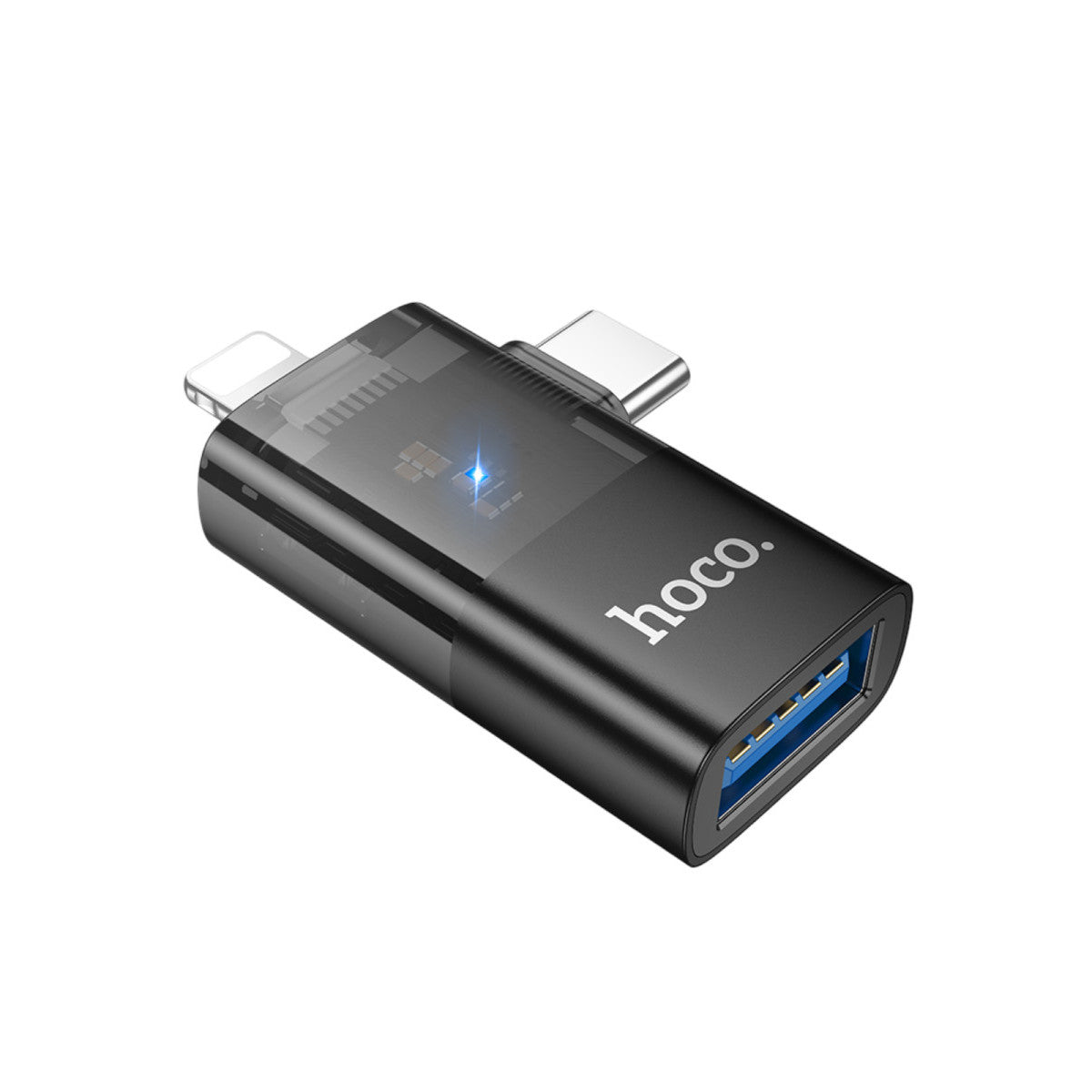 Hoco. UA36E 2in1 Tak Çalıştır Lightning ve Type-C to USB 3.0 Dönüştürücü