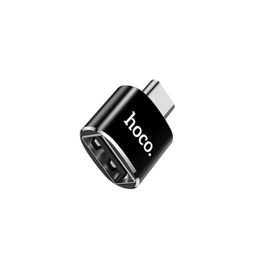 Hoco. UA5 Tak Çalıştır Type-C to USB Dönüştürücü - Siyah