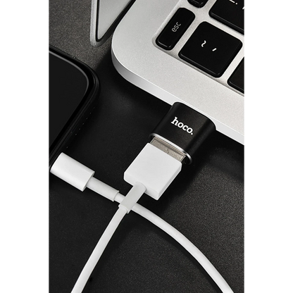 Hoco. UA5 Tak Çalıştır Type-C to USB Dönüştürücü - Siyah