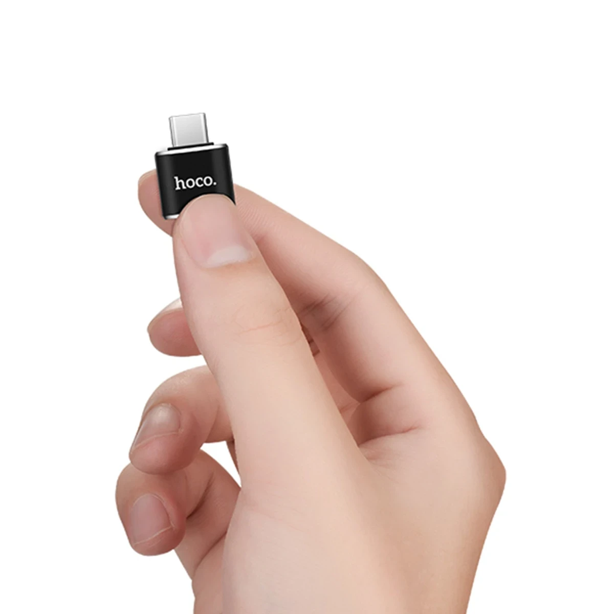 Hoco. UA5 Tak Çalıştır Type-C to USB Dönüştürücü - Siyah