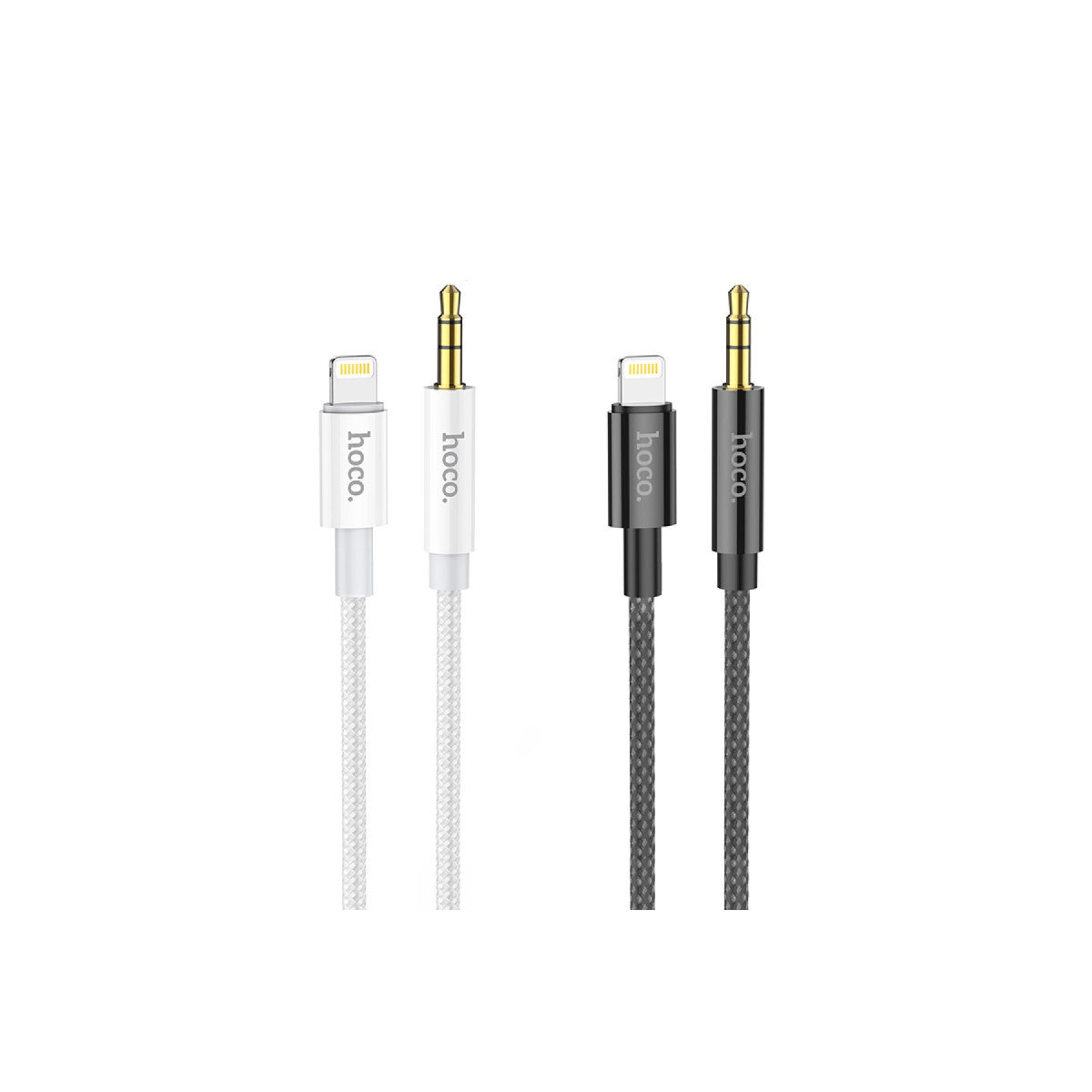 Hoco. UPA19 1M Hasırlı Lightning to Aux Kablo