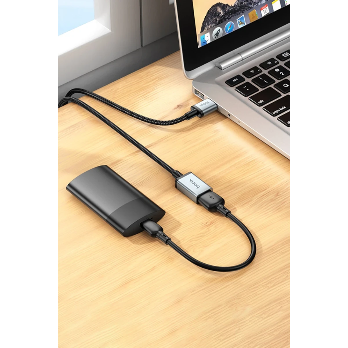 Hoco. US10 50cm 5 GBPS Hız Tak Çalıştır USB 3.0 to USB 3.0 Uzatma Kablosu - Siyah