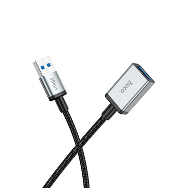 Hoco. US10 50cm 5 GBPS Hız Tak Çalıştır USB 3.0 to USB 3.0 Uzatma Kablosu - Siyah