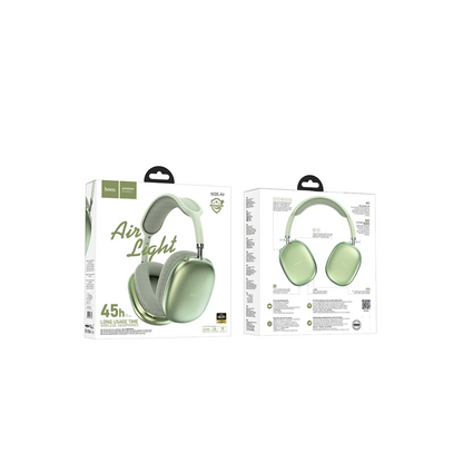 Hoco. W35 Air Triumph Aux Destekli Bluetooth Kablosuz Kulaklık - Yeşil