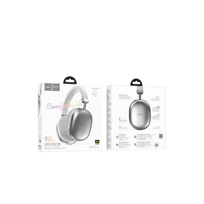 Hoco. W35 Max Joy Aux Destekli Bluetooth Kablosuz Kulaklık - Gümüş