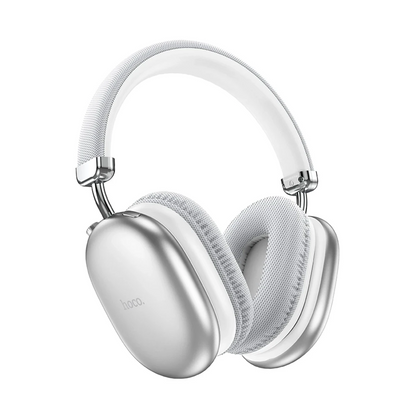 Hoco. W35 Max Joy Aux Destekli Bluetooth Kablosuz Kulaklık - Gümüş