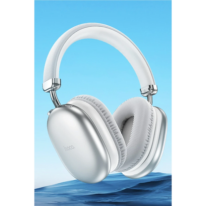 Hoco. W35 Max Joy Aux Destekli Bluetooth Kablosuz Kulaklık - Gümüş