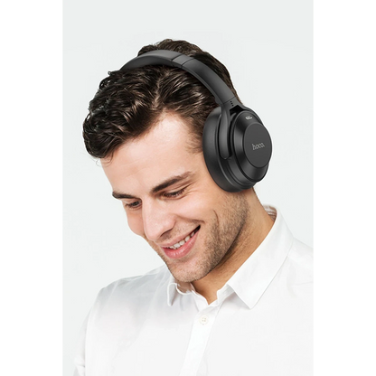 Hoco. W37 Aux Destekli Gürültü Engelleyicili Bluetooth Kablosuz Kulaklık - Siyah