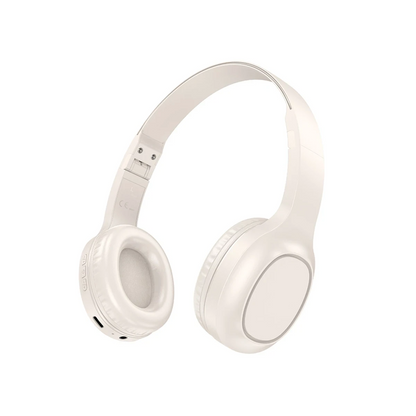 Hoco. W46 Charm Aux Destekli Bluetooth Kablosuz Kulaklık - Beyaz