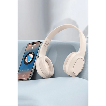 Hoco. W46 Charm Aux Destekli Bluetooth Kablosuz Kulaklık - Beyaz