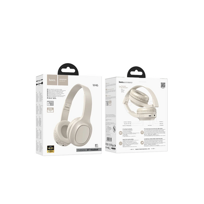 Hoco. W46 Charm Aux Destekli Bluetooth Kablosuz Kulaklık - Beyaz