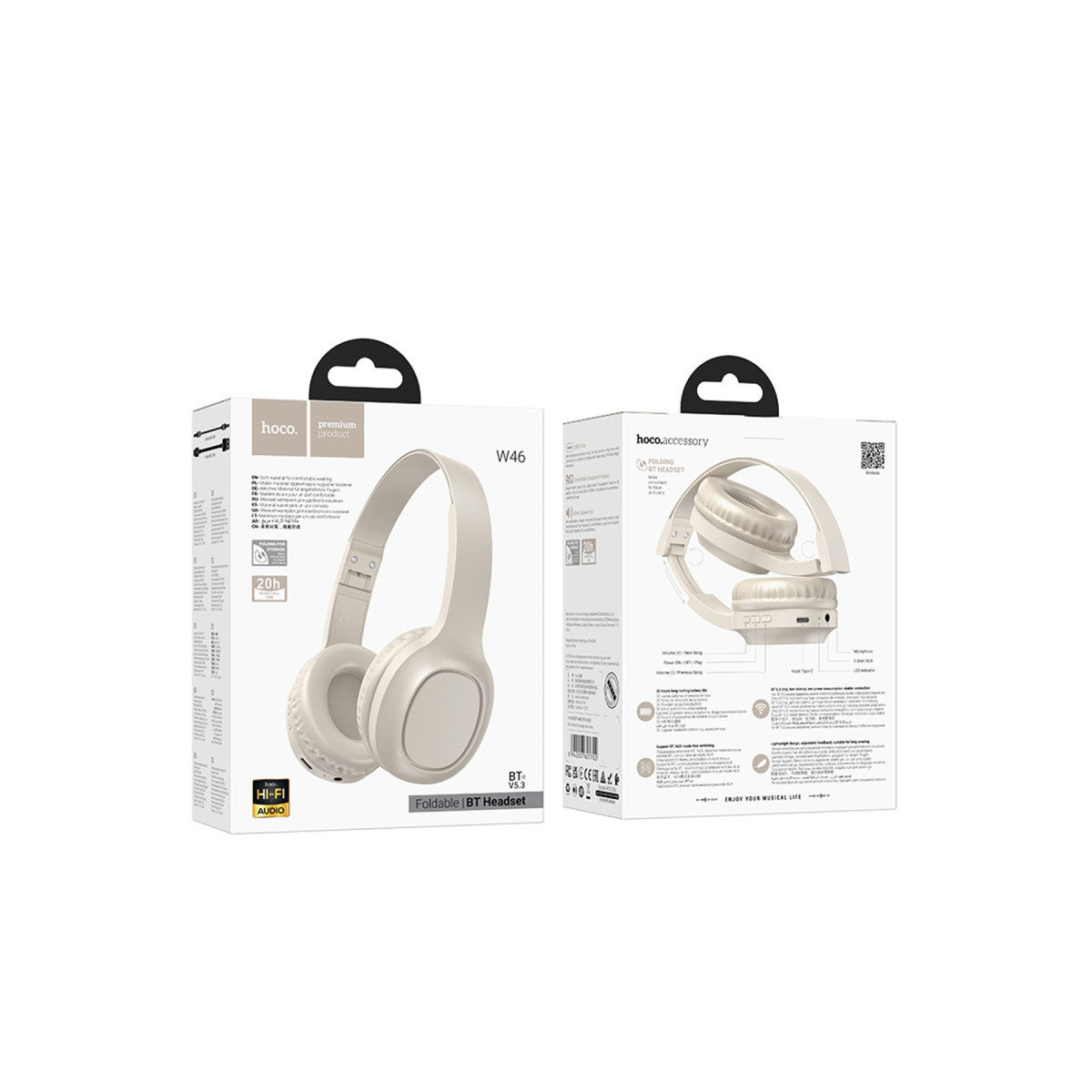 Hoco. W46 Charm Aux Destekli Bluetooth Kablosuz Kulaklık