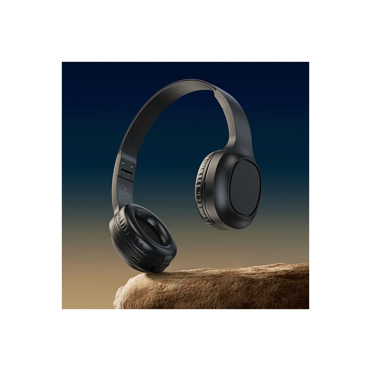 Hoco. W46 Charm Aux Destekli Bluetooth Kablosuz Kulaklık - Siyah