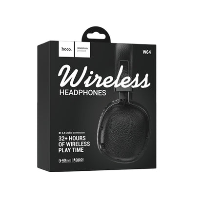 Hoco. W64 Earl 2 Bluetooth 5.4 Destekli Kablosuz Kulaklık – Siyah