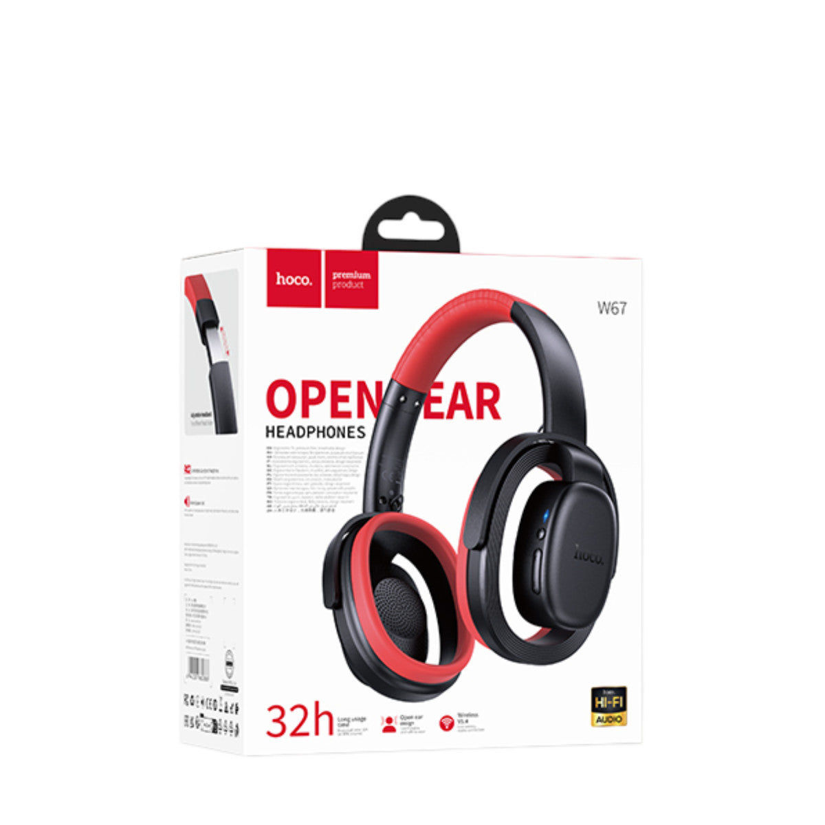 Hoco. W67 Rhyme Bluetooth 5.4 Destekli Kablosuz Kulaklık – Siyah