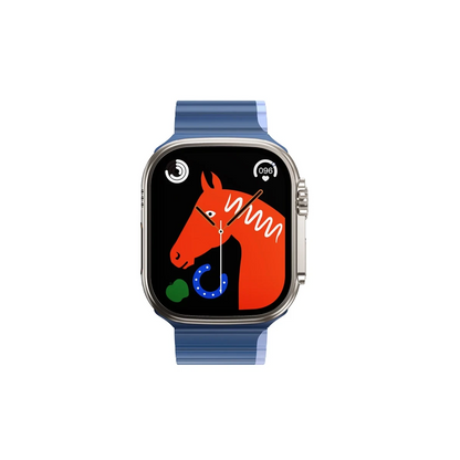 Hoco. Apple Watch 38mm AS102 Silikon Kordon - Koyu Mavi-Açık Mavi