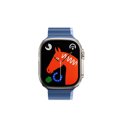 Hoco. Apple Watch 38mm AS102 Silikon Kordon - Lacivert-Gri