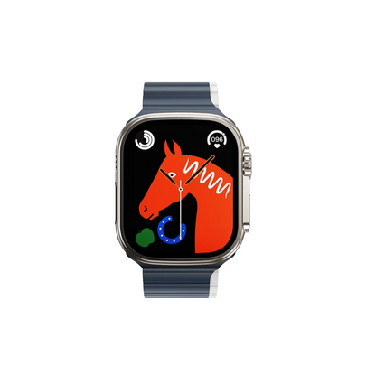Hoco. Apple Watch 38mm AS102 Silikon Kordon - Lacivert-Gri