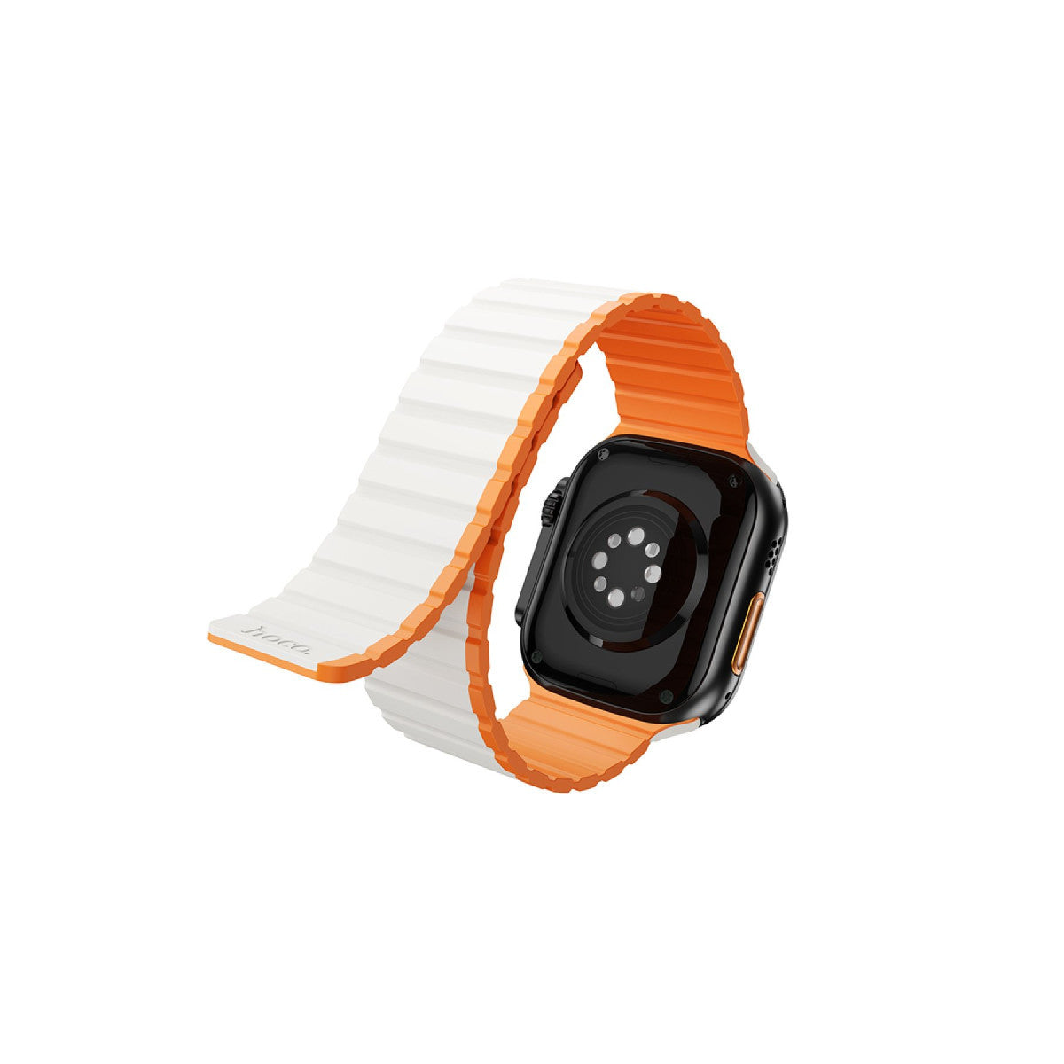 Hoco. Apple Watch 38mm AS102 Silikon Kordon - Lacivert-Gri
