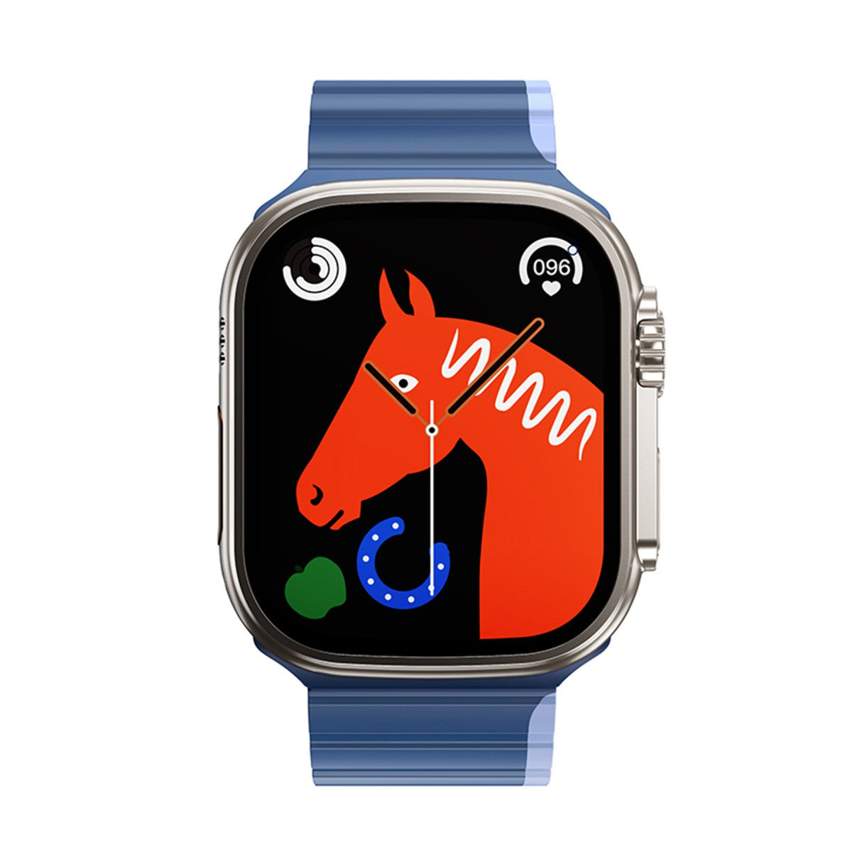 Hoco. Apple Watch 42mm AS102 Silikon Kordon - Lacivert-Gri