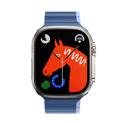 Hoco. Apple Watch 42mm AS102 Silikon Kordon - Lacivert-Gri