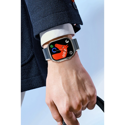 Hoco. Apple Watch 42mm AS102 Silikon Kordon - Lacivert-Gri